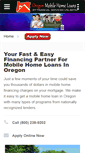 Mobile Screenshot of oregonmobilehomeloan.com
